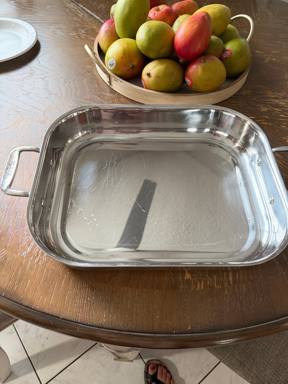 ALL CLAD  Stainless Steel Roasting Pan with Side Handles